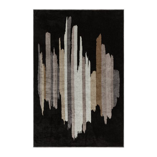 Carrara - John Bath Sheet - Black/Taupe