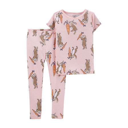 Carter's Toddler Girls 2-pc. Pant Pajama Set, 2t , Pink
