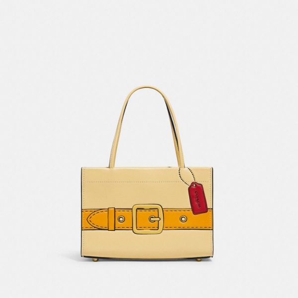 Cashin Carry Tote 20 With Trompe L'oeil Print in Beige