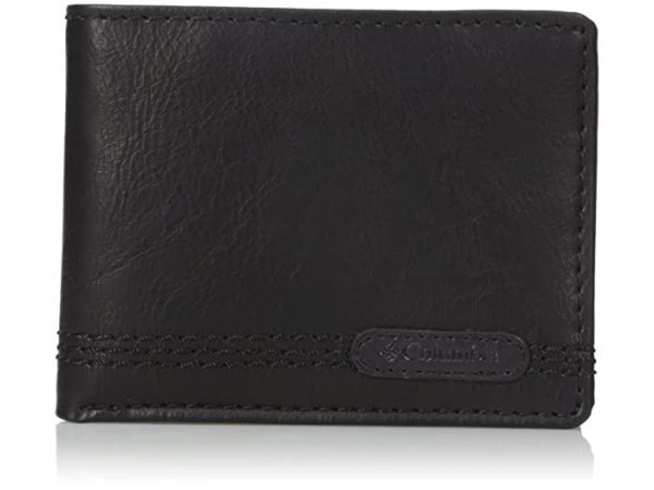 Columbia Men's Leather Extra Capacity Slimfold Wallet