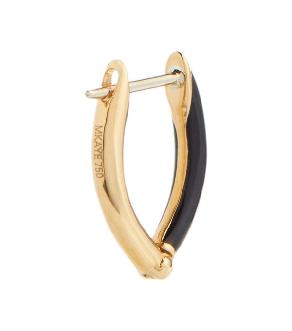 Cristina 18kt gold single hoop earring