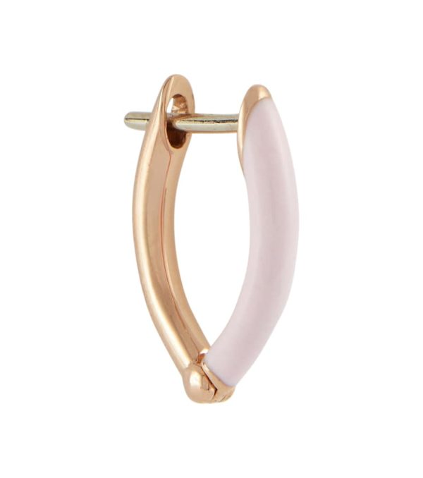 Cristina 18kt rose gold single hoop earring