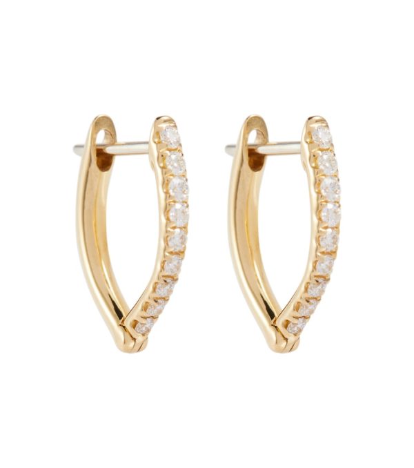 Cristina Small 18kt gold earrings with diamonds