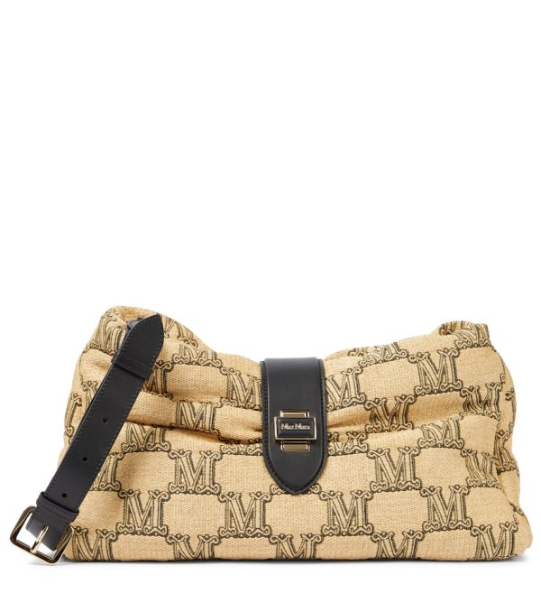 Cuddle Small raffia-effect crossbody bag