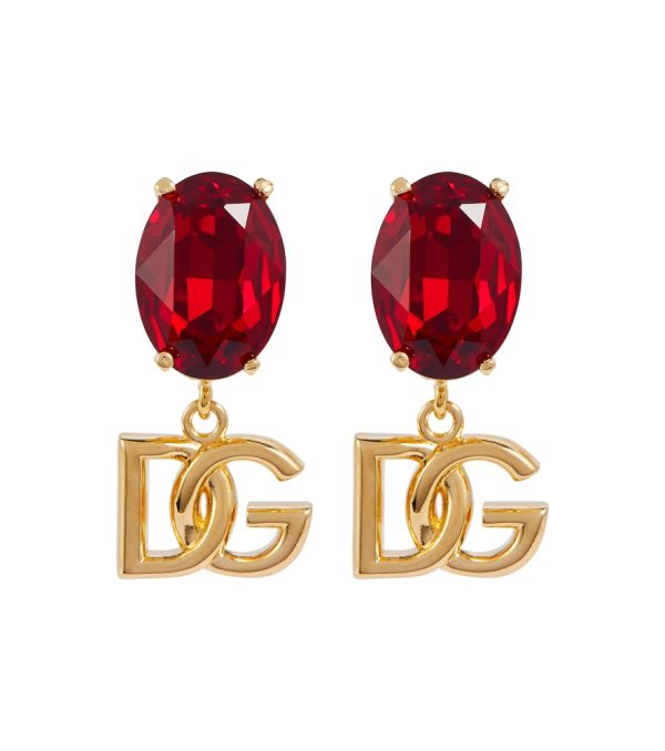 DG embellished clip-on earrings
