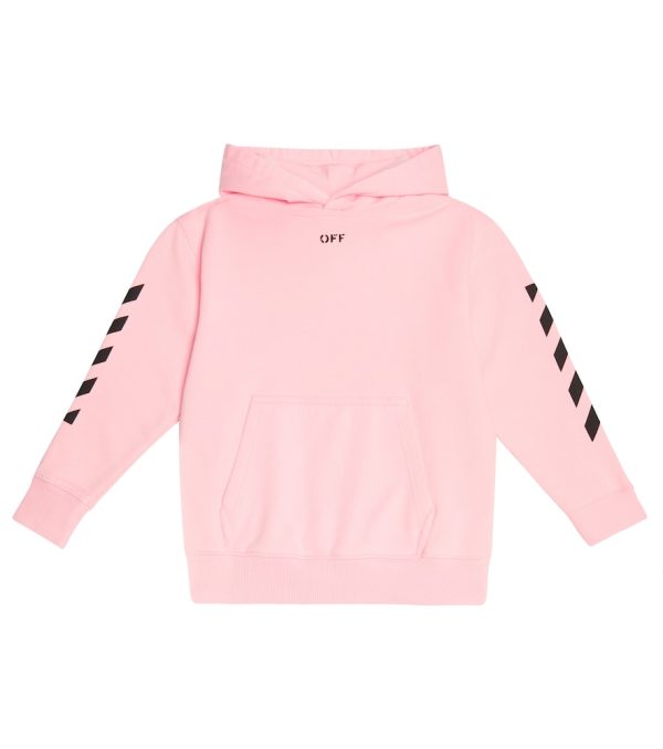 Diag cotton jersey hoodie
