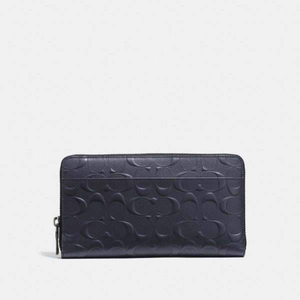 Document Wallet In Signature Leather in Blue