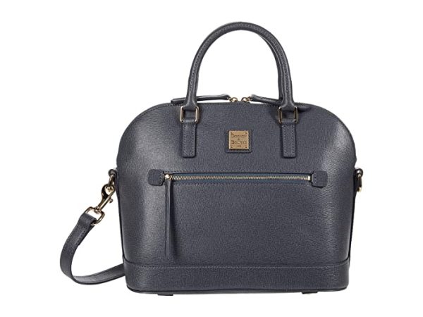 Dooney & Bourke Saffiano Domed Zip Satchel