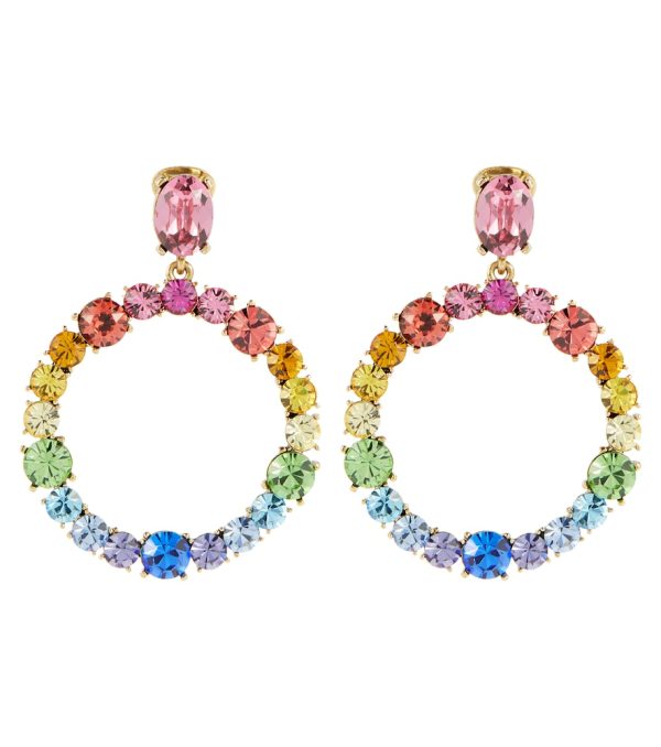 Embellished clip-on earrings