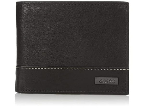 GUESS Men's Leather Slim Bifold Wallet