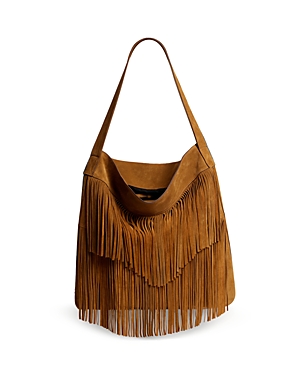 Gerard Darel Java Fringed Suede Tote