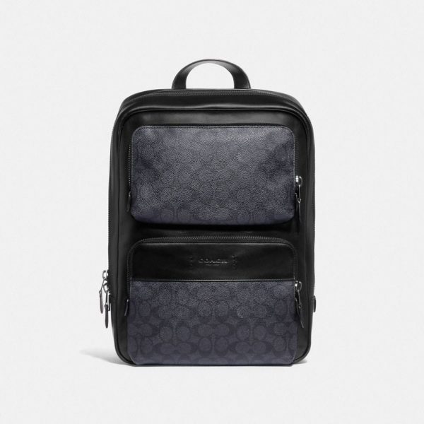 Gotham Backpack In Signature Canvas in Black