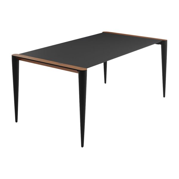 Horm & Casamania - Bolero Dining Table - Walnut/Black - 98x131cm