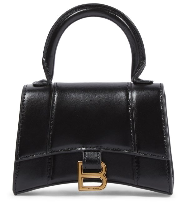 Hourglass Mini leather crossbody bag