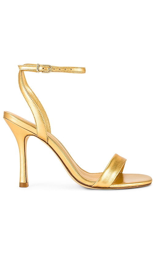 Larroude The Nyx Heel in Metallic Gold. - size 6 (also in 10, 5, 5.5, 6.5, 7, 7.5, 8, 8.5, 9)