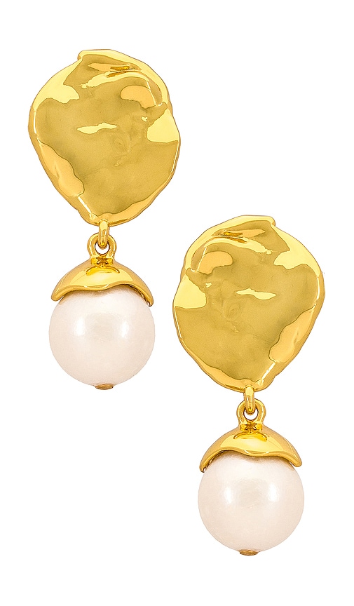 Lizzie Fortunato Golden Spirit Earring in Metallic Gold.