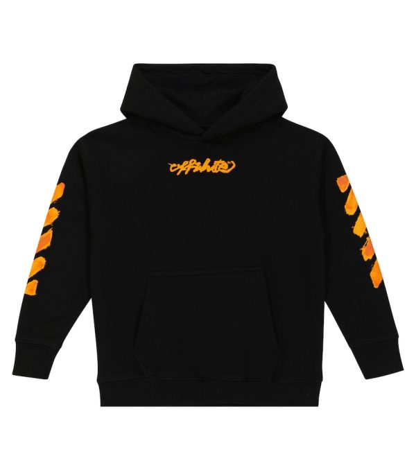 Logo cotton jersey hoodie