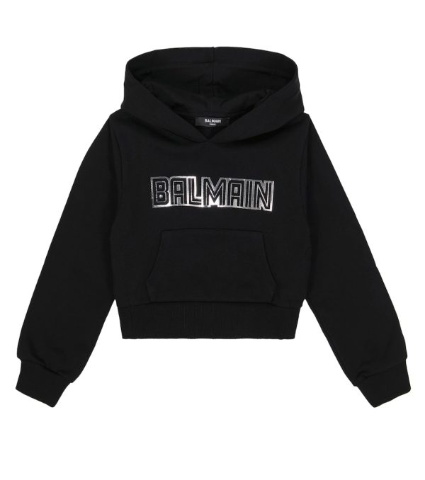 Logo cotton-jersey hoodie