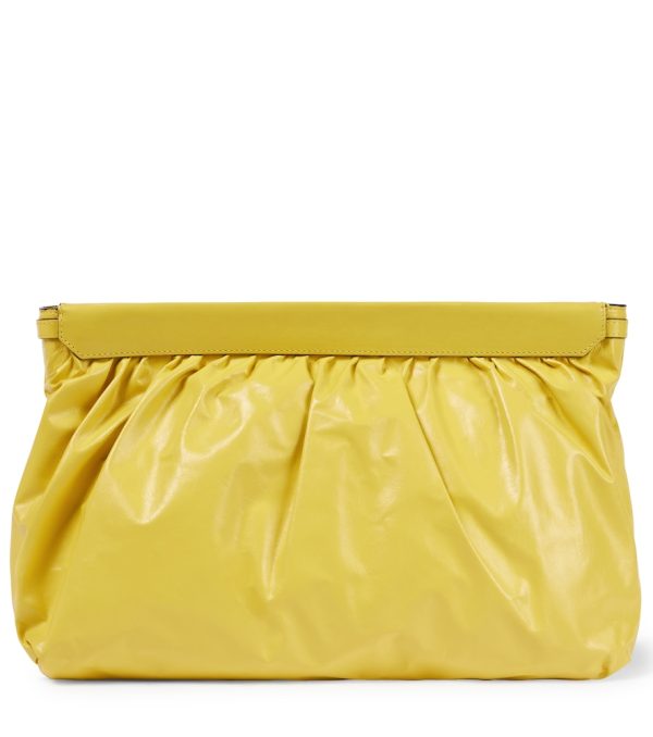 Luz leather clutch