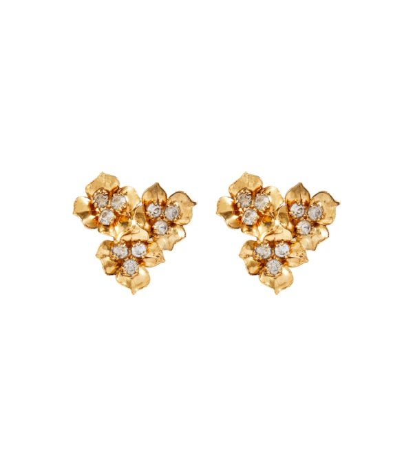 Maye embellished floral earrings