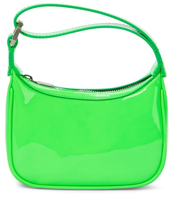 Moonbag Mini patent leather clutch