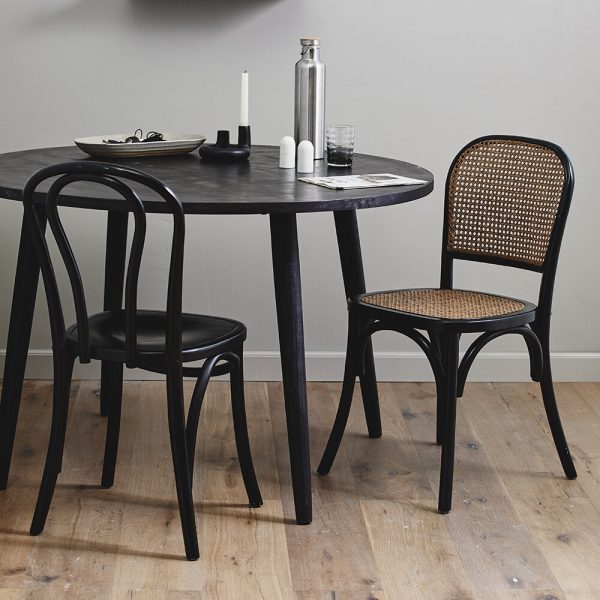 Nordal - Hau Round Dining Table - Black Wood