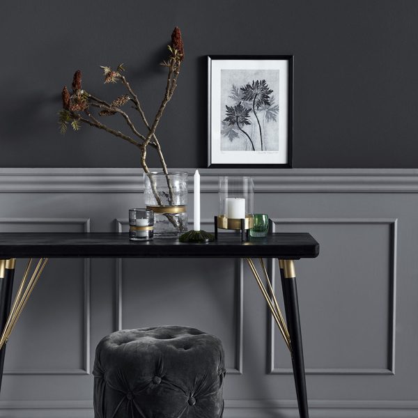 Nordal - Rectangular Wood Dining Table - Black