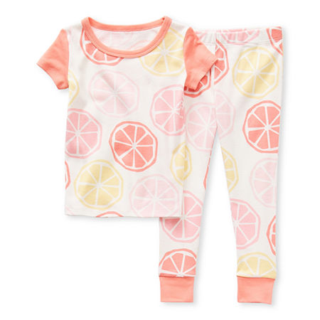 Okie Dokie Toddler Girls 2-pc. Pant Pajama Set, 4t , Pink