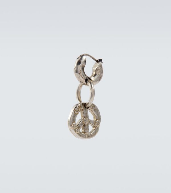 Peace Sign single earring