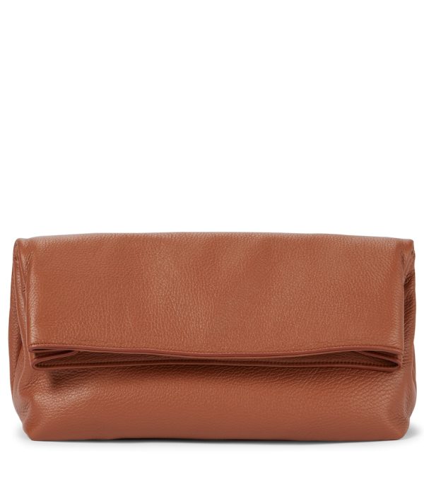 Phoebe leather clutch