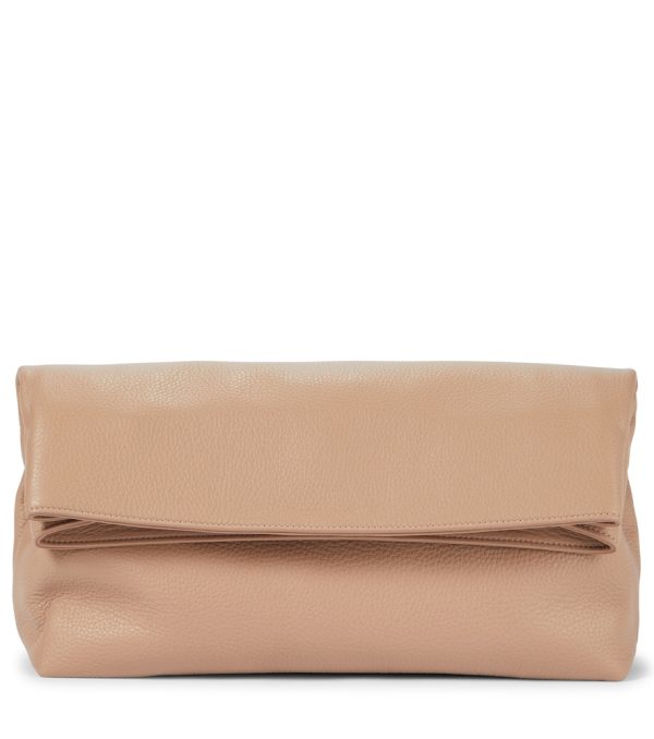 Phoebe leather clutch