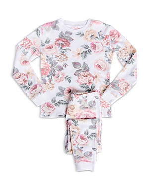 Pj Salvage Girls' Retro Rose Printed Pajama Set - Little Kid, Big Kid