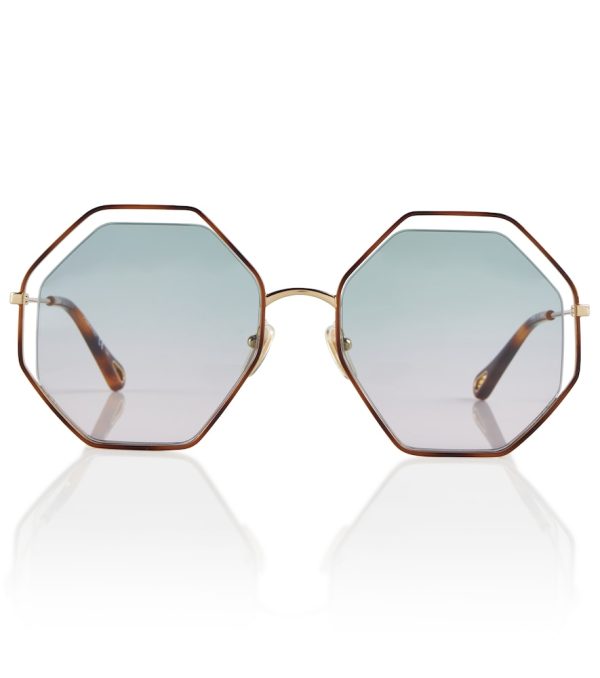 Poppy Petite octagonal sunglasses