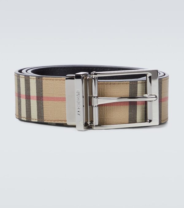 Reversible leather belt