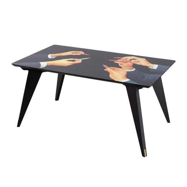 Seletti wears Toiletpaper - Toiletpaper Rectangular Dining Table - Small - Lipsticks