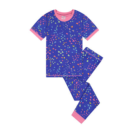 Sleep On It Little & Big Girls 2-pc. Pant Pajama Set, 12 , Blue