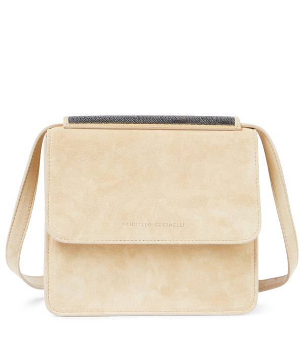 Small suede crossbody bag