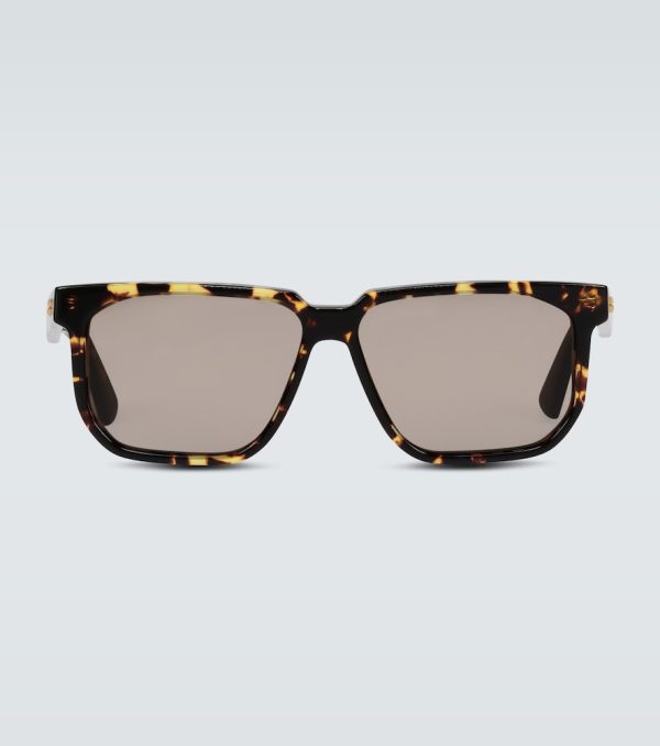 Square-frame acetate sunglasses