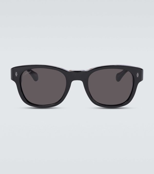 Square-frame acetate sunglasses