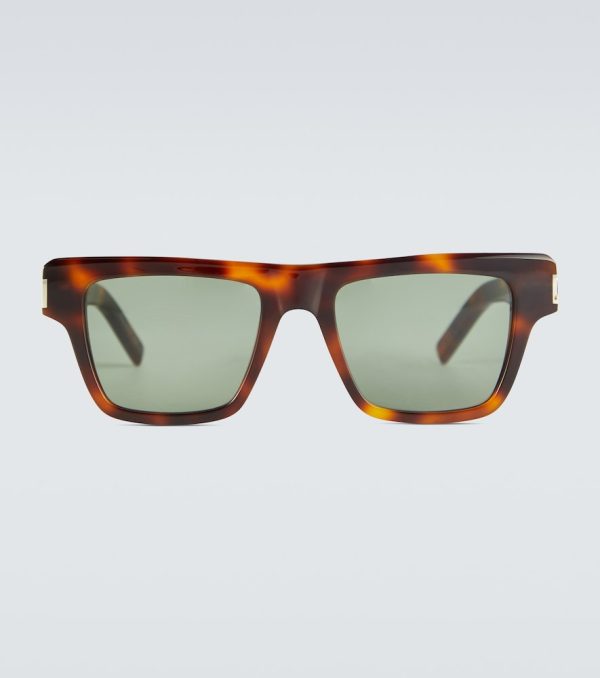 Square-frame acetate sunglasses