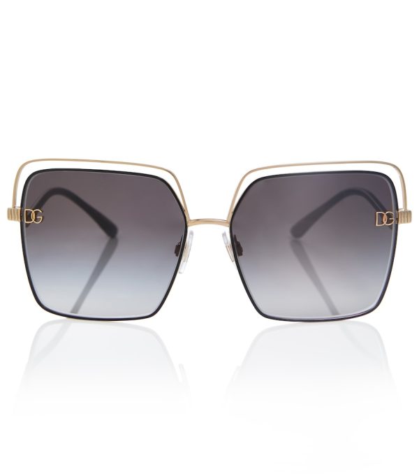 Square metal sunglasses