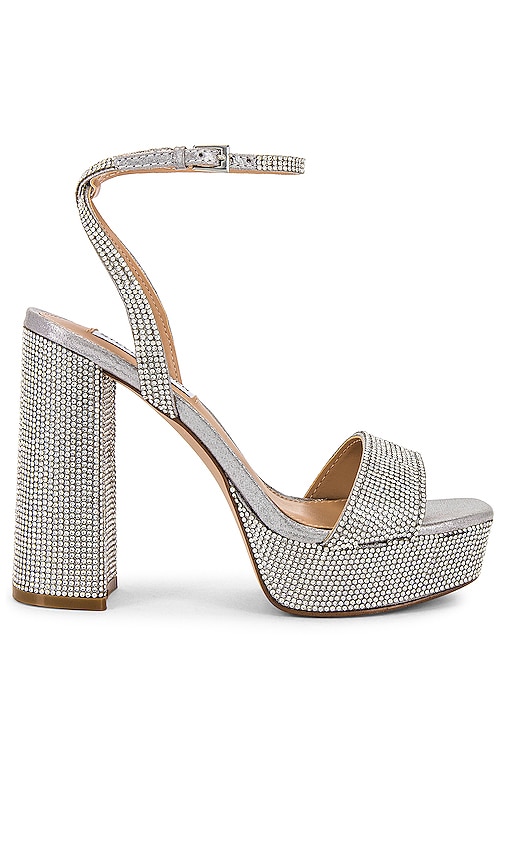 Steve Madden Lessa Platform in Metallic Silver. - size 6 (also in 10, 6.5, 7, 7.5, 8, 8.5, 9, 9.5)