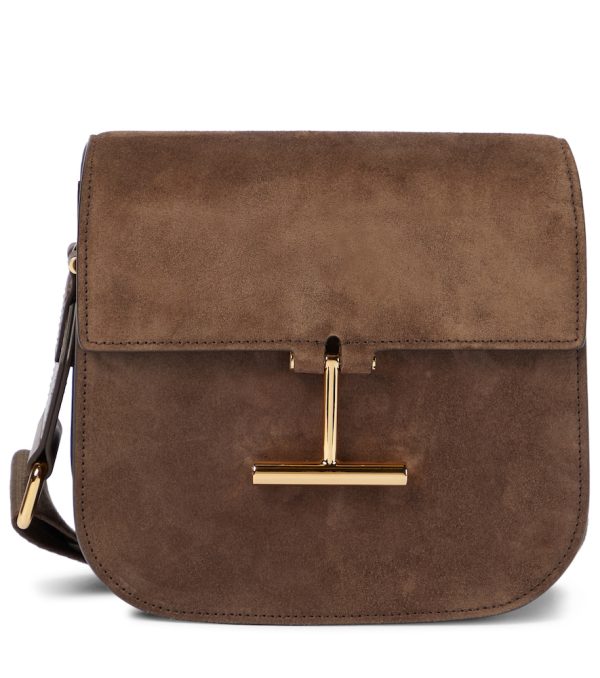 Tara Mini suede crossbody bag