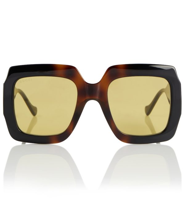 Tortoiseshell square sunglasses