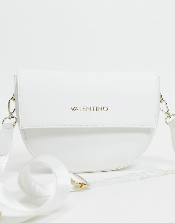 Valentino Bags Bigs cross body saddle bag in white