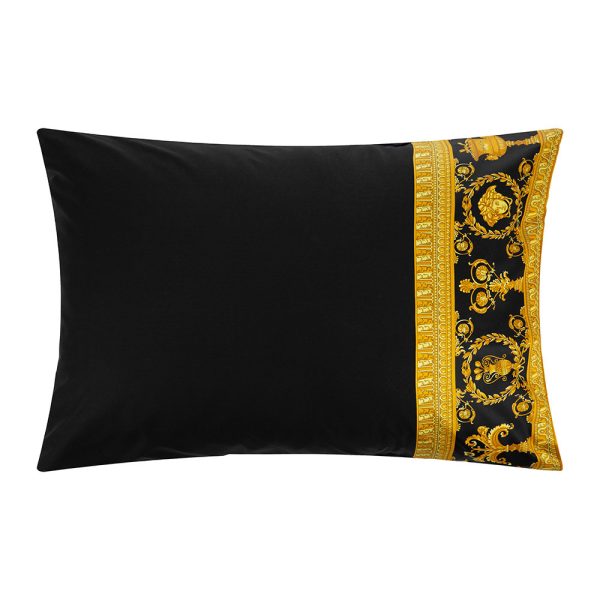 Versace Home - Barocco & Robe Queen Pillowcase Pair - Black/Gold