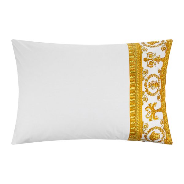Versace Home - Barocco & Robe Queen Pillowcase - Set of 2 - White/Gold