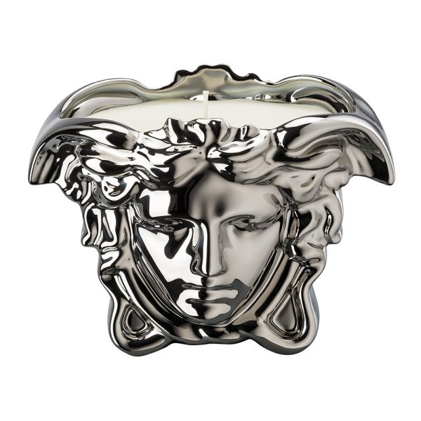 Versace Home - Medusa Grande Table Light Scented Candle - Silver