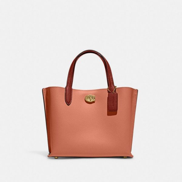 Willow Tote 24 In Colorblock in Orange